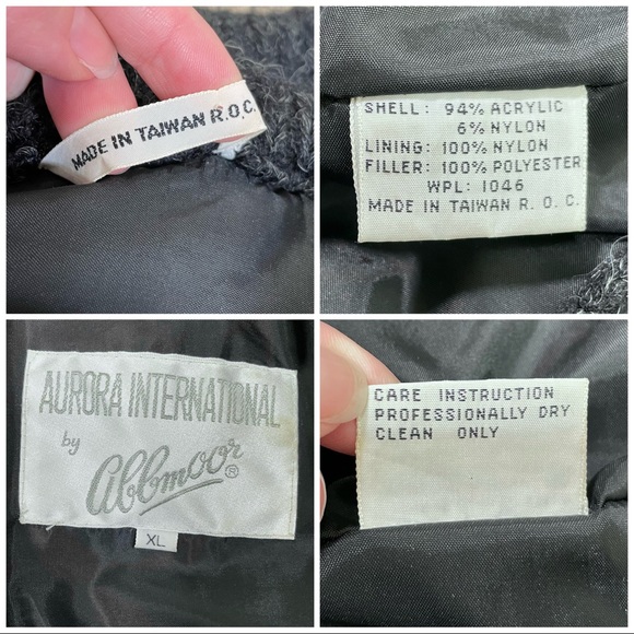 Vintage Aurora International by Abbmoor Chunky Knit Abstract Design Jacket - Picture 13 of 14